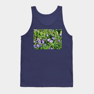 Purple Flowers Tank Top